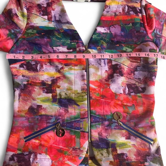 Joseph Ribkoff Multicolor Abstract Blazer - Picture 6 of 8
